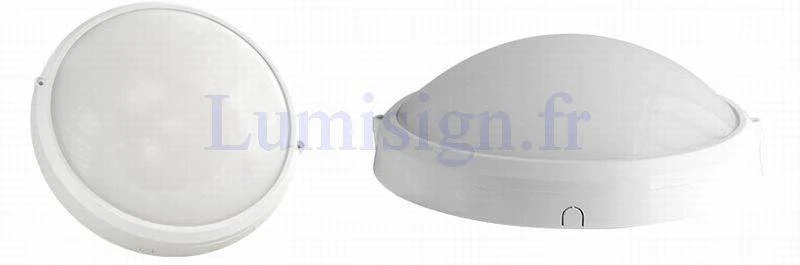 Plafonnier LED Ø300 18W 4000K avec détecteur