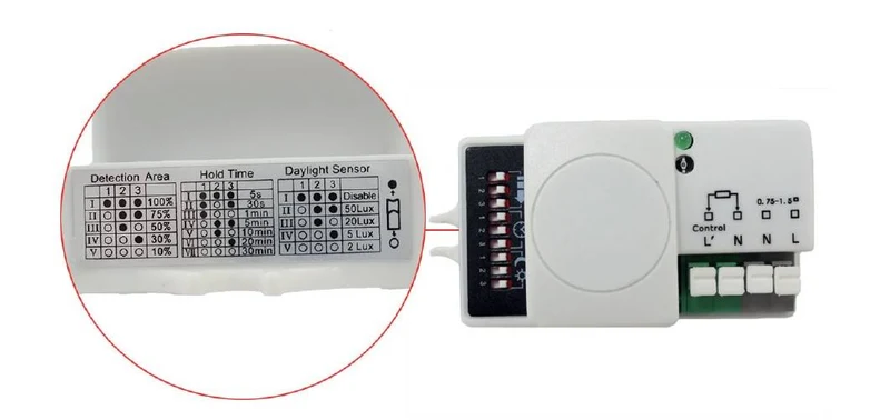 Plafonnier LED Ø300 18W 4000K avec détecteur