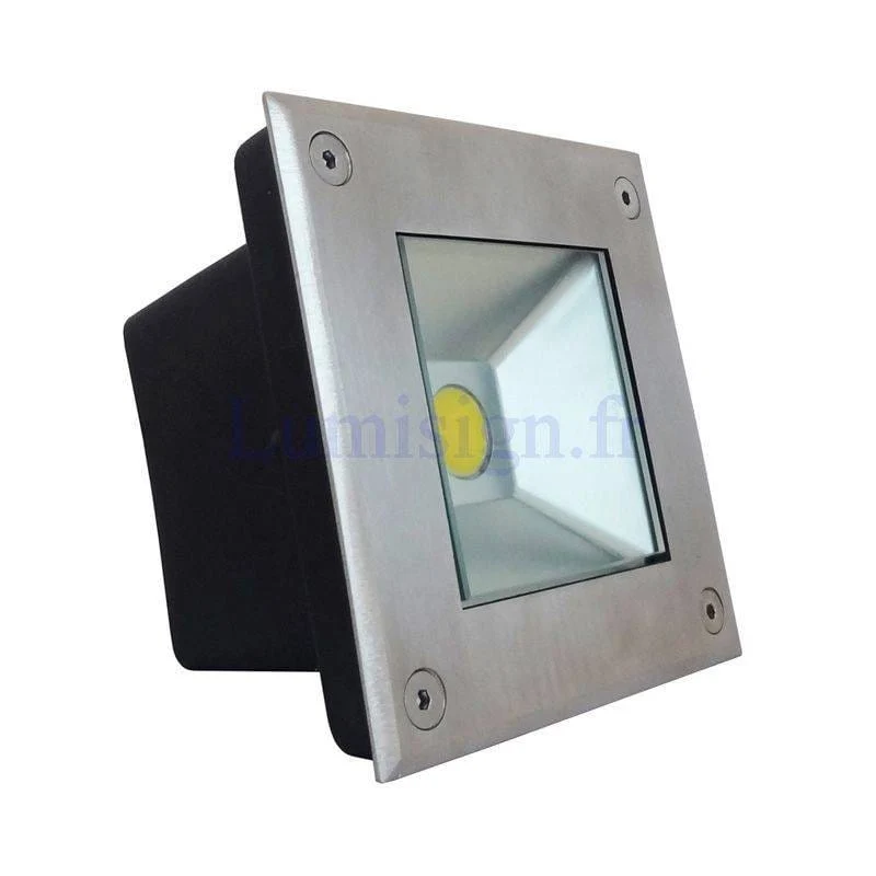 Spot encastrable extérieur sol LED 5W 4000K carré