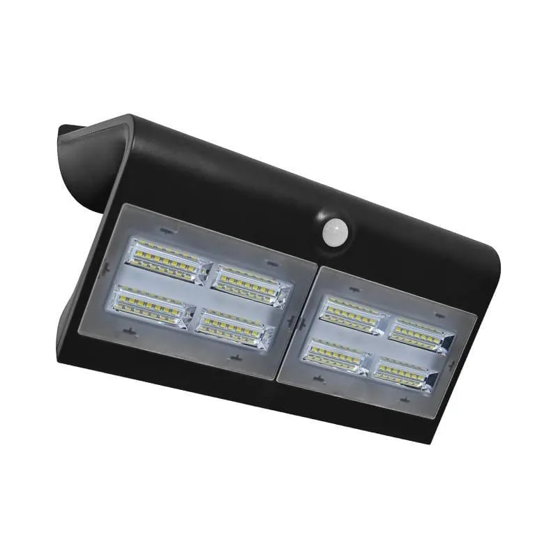 Applique extérieure LED solaire avec détecteur 6.8W noire