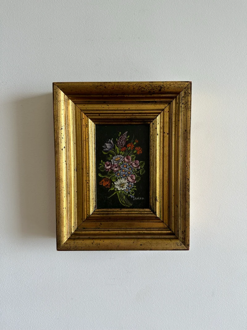 Peinture sur toile signée 1890