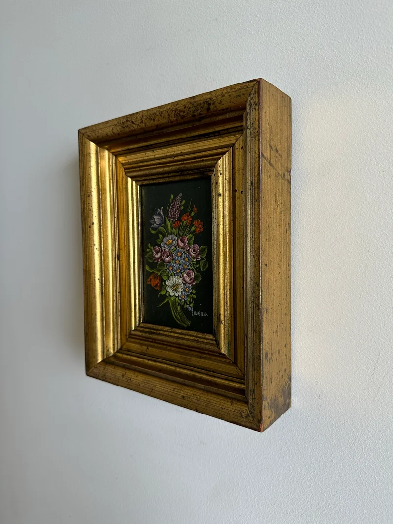 Peinture sur toile signée 1890