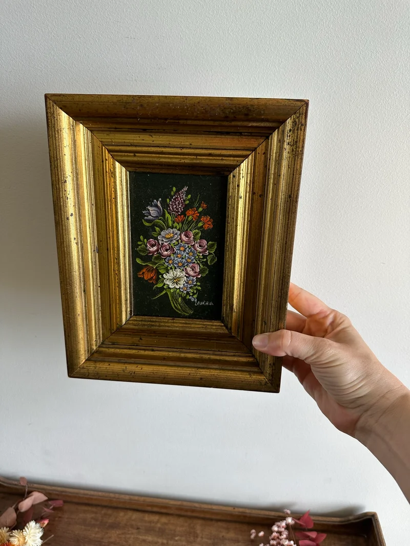 Peinture sur toile signée 1890