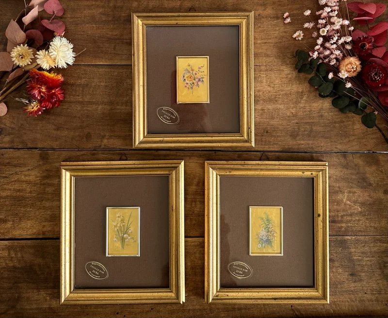 Chromolithographies d'Art à la feuille d'or