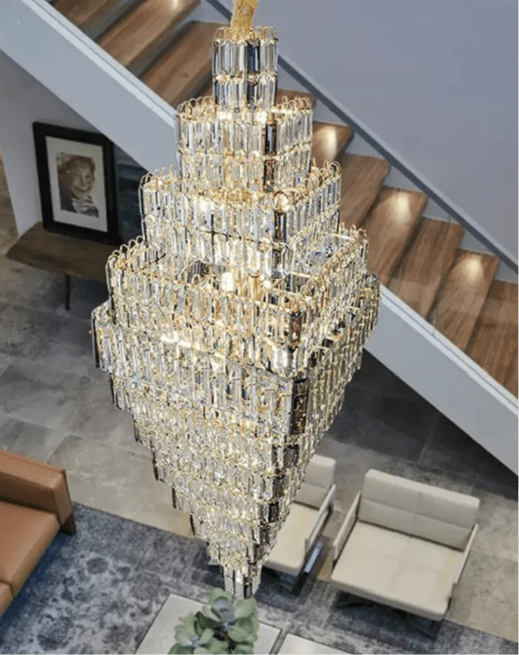 Lustre Verre 4 metres de Haut