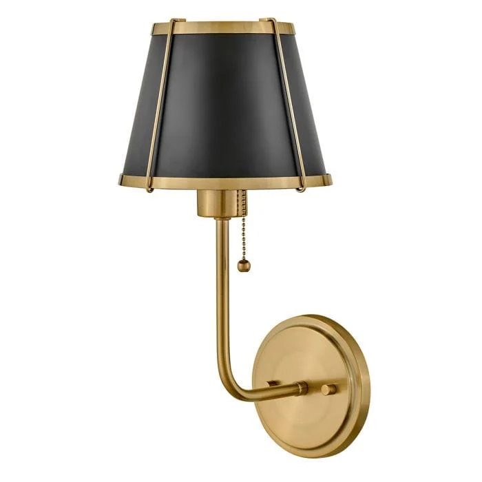 Luminaire Mural Noir et Dore