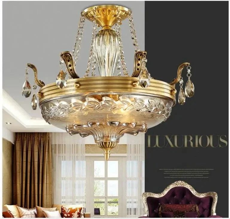 Lustre Coupole Style Antique