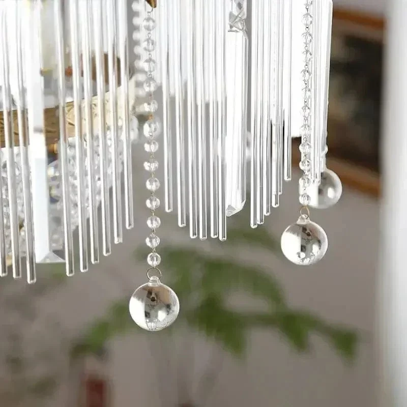 Lustre Geant en Cristal à Pampilles