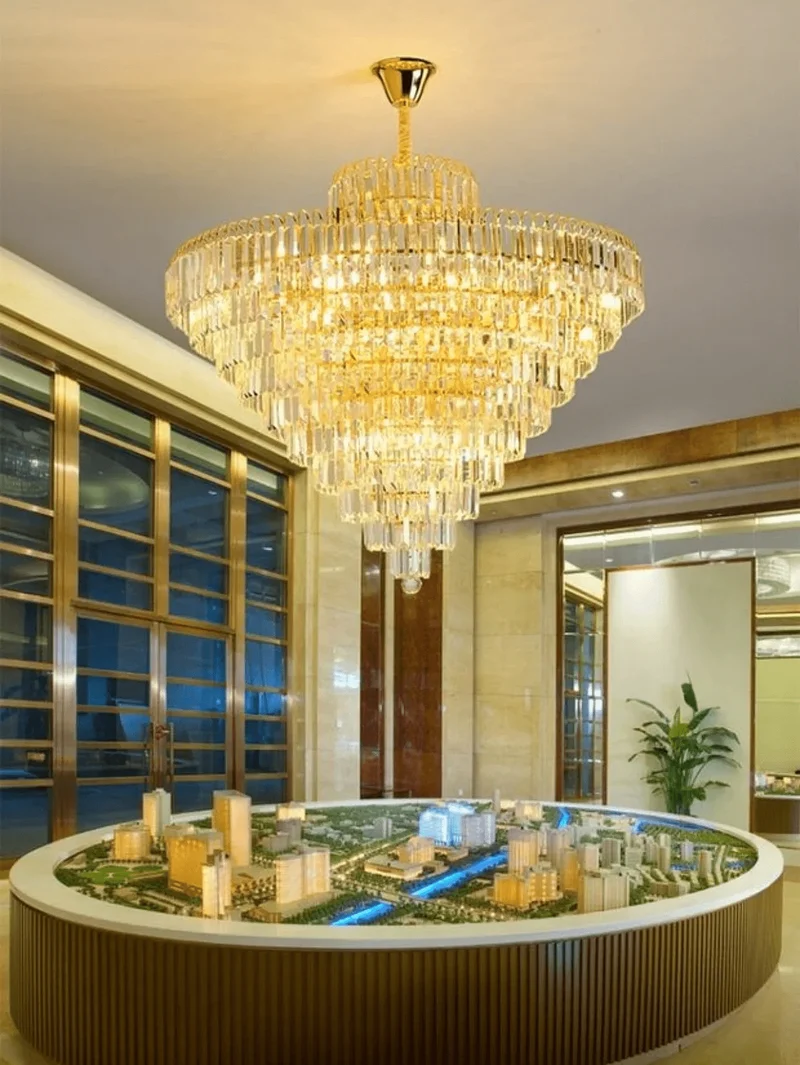 Chandelier Geant en Verre