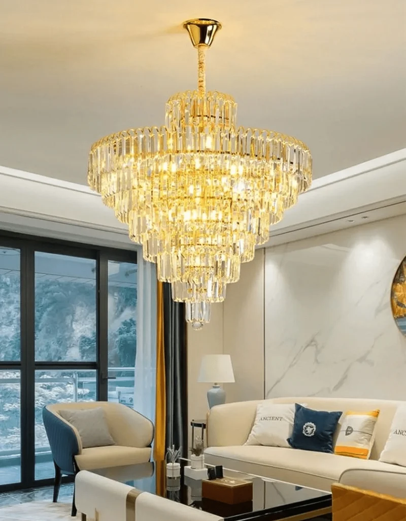 Chandelier Geant en Verre