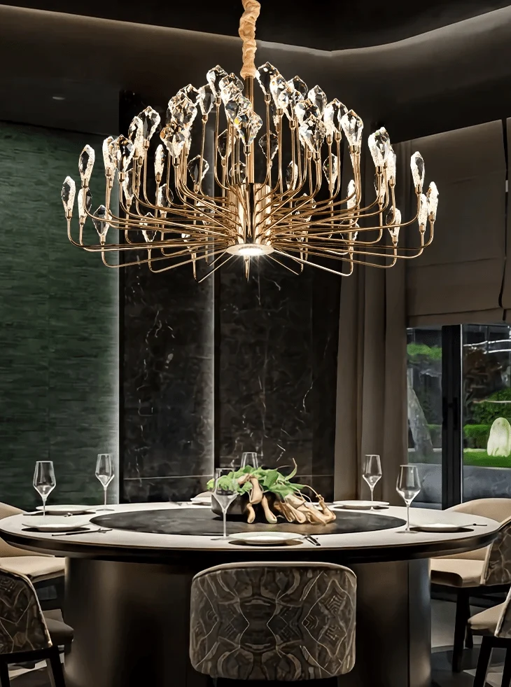 Lustre Industriel Dore Salle A Mangaer