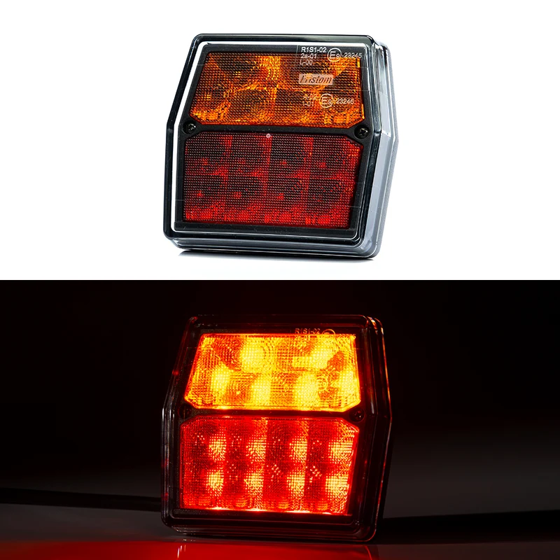 Fristom FT-222 Petite lampe de remorque LED 12 V avec arrêt, queue et indicateur