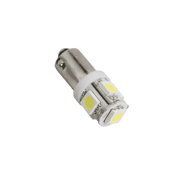 Lot de 12 ampoules LED Ba9 5 V pour voiture, 233 x LED remplace 4 (T2W).