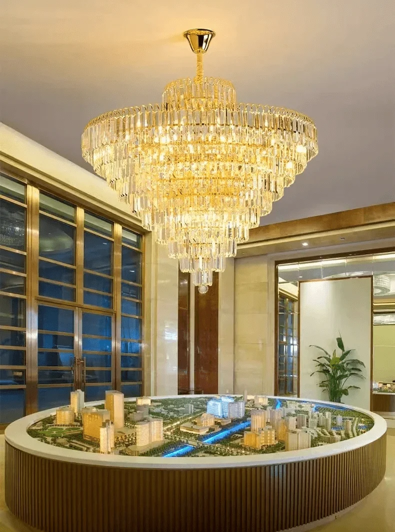 Plafonnier Suspendu en Cristal pour Salon