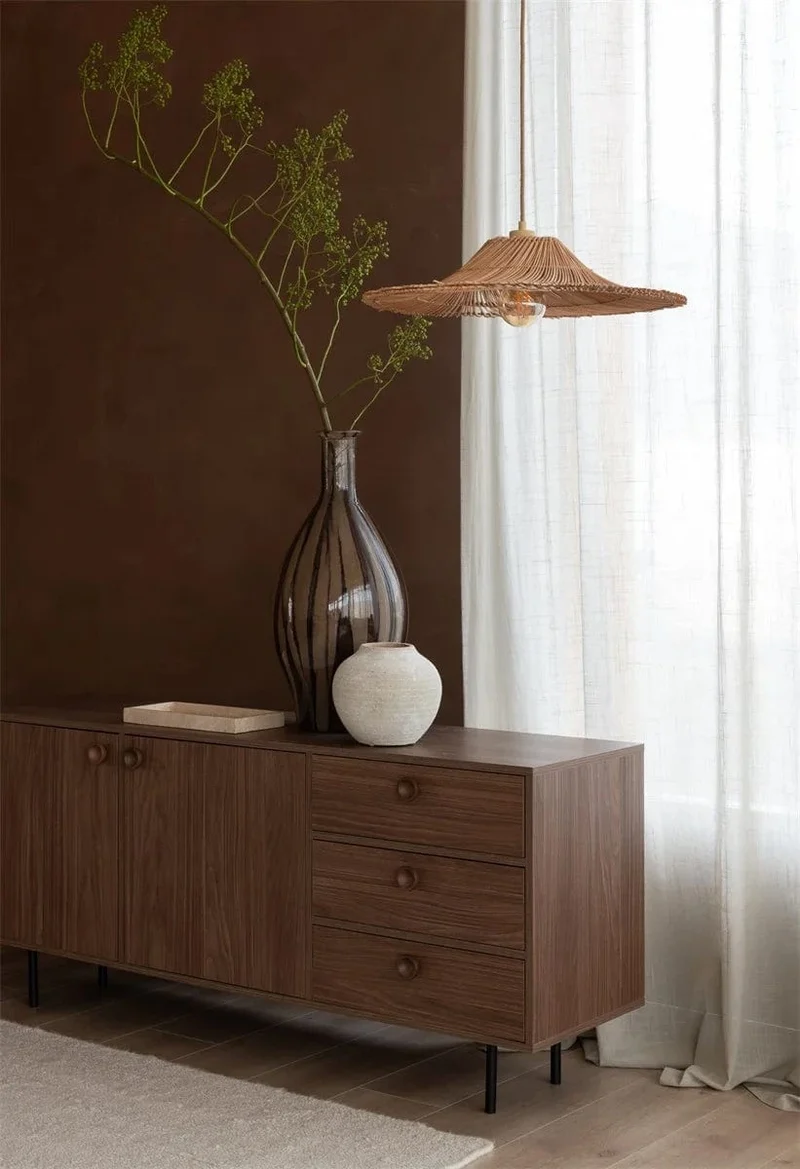 Lustre en Rotin pour Cuisine
