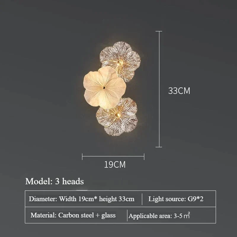 Decoration Murale LED Fleurs
