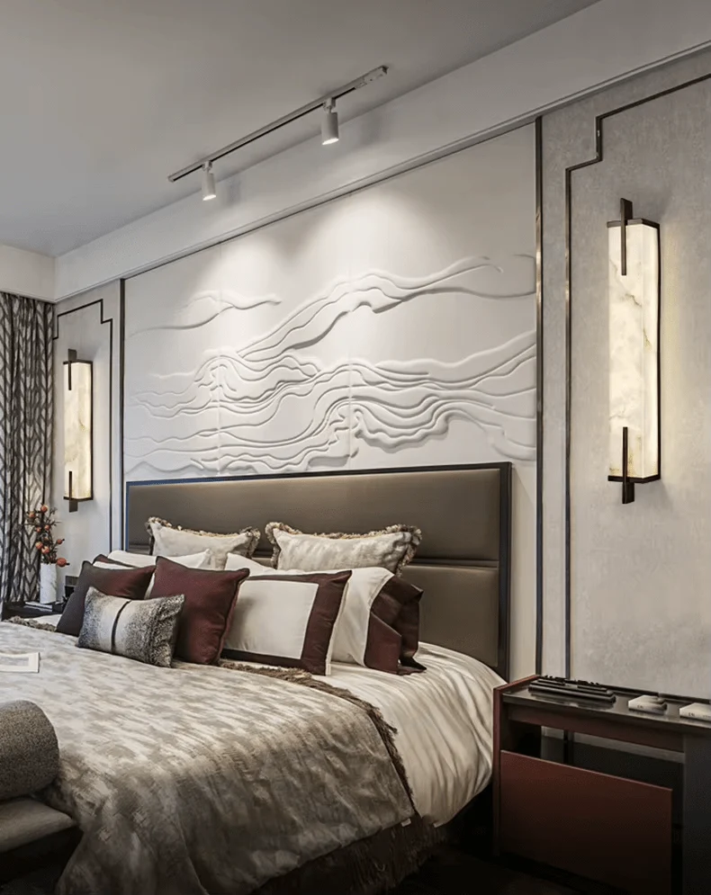 Applique LED Marbre Style Japonais