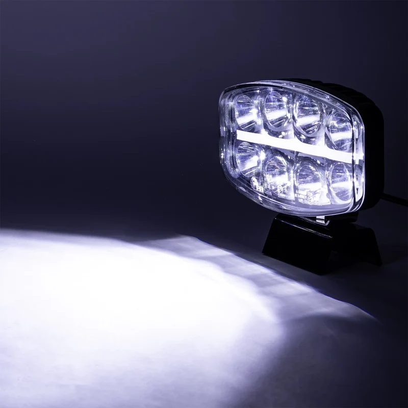 Lampe de conduite entièrement à DEL avec feu de stationnement à bande centrale