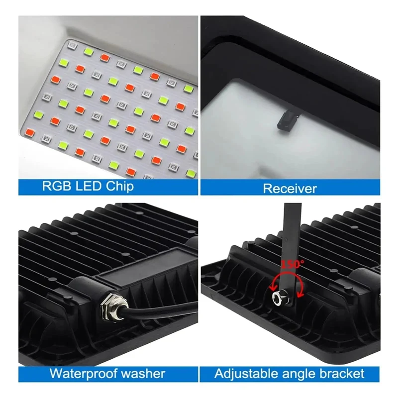 Gotta Love That Rgb Led Floodlight With Ip66 Waterproof Build For Yards And Patios High Output Ac 220V Energy Savvy Wall Pack Lights To Pump Up The Evening Glow On Courts And Gardens