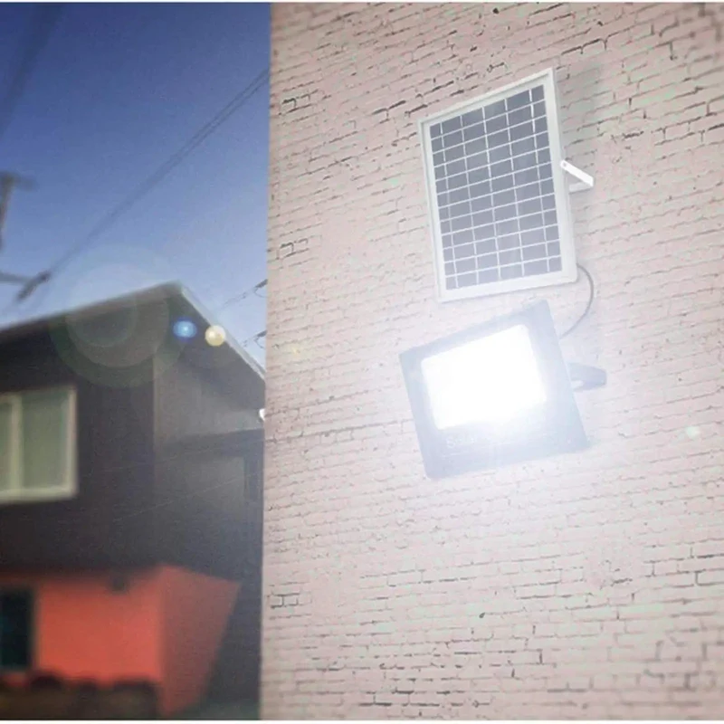 Hella Bright 60W Solar Flood Lights With Tough IP67 Waterproof Build Automatic Dusk To Dawn Light Sensor No Sweat Install For Backyard And Driveway Reliable Led Nighttime Lighting