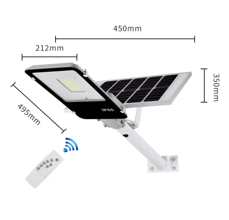 Killer Bright Led Solar Street Light With Smart Remote Control Top Notch Waterproof Aluminum Outdoor Flood Lamp Auto Dusk To Dawn Sensor Easy As Pie Mounting For Driveway Or Patio Lighting