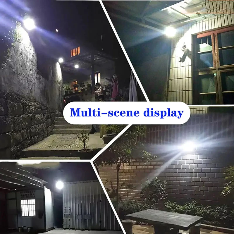 Rock Solid Solar Security Lights And High Output LED Floodlights With IP67 All Season Weather Shielding For Driveways Fences And Porches Featuring Instant Motion Triggered Bright Night Glow