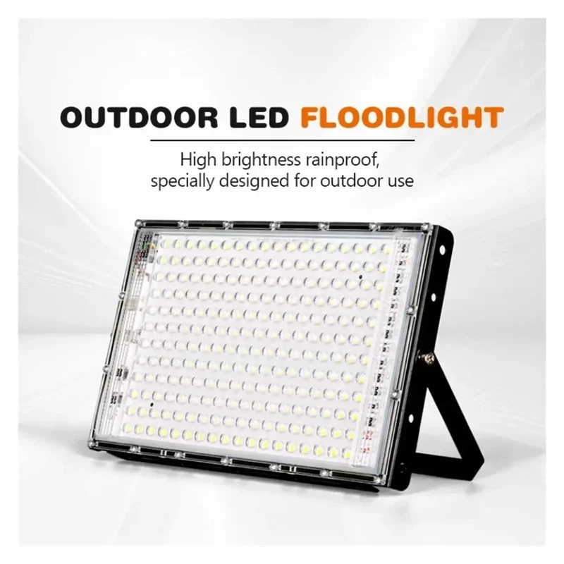 Tough Outdoor Led Floodlight Ip65 Waterproof Super Bright Spotlight Heavy Metal Build Easy Wall Install Ideal For Yard Patio Garage Security And Street Lighting Cool White Beam