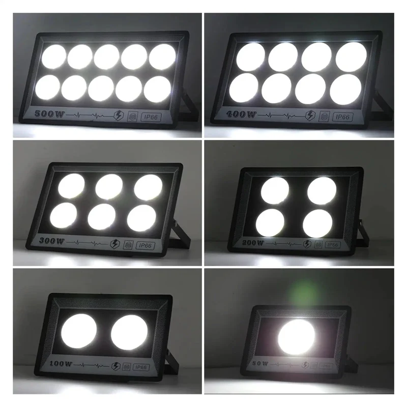 Top Shelf Led Flood Light With Built In Motion Sensor For Outdoor Wall Setup Ip65 Waterproof Backyard Security Spotlight 50W To 500W Cool White Glow For Patios Decks And Storage Sheds