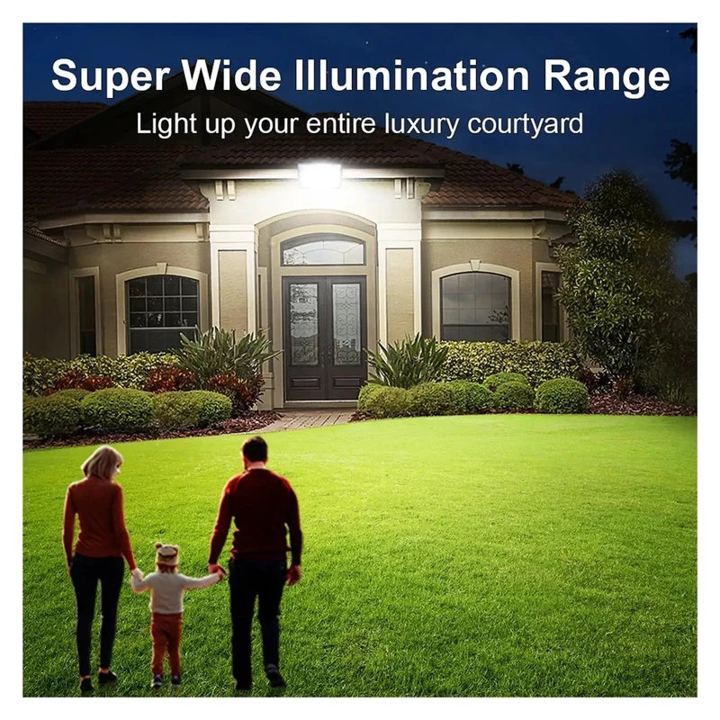 Heavy Duty Led Flood Light Weatherproof Projector Lamp With Durable Die Cast Body For Driveways Barns And Job Sites Pumping Out Piercing Cold White Beam And Zero Hassle Wall Mount Installation