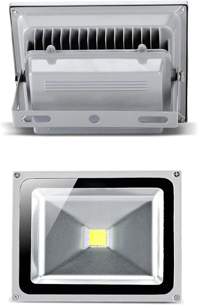 Outdoor LED Flood Light Built For Backyard Security Hella Bright Warm White Output Solid Aluminum Build And 140 Degree Beam Angle To Crank Out Serious Light During Dark Nights Without Glare