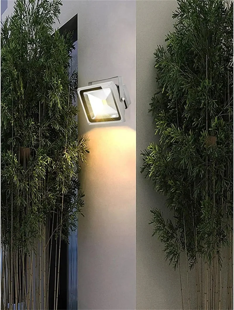 Outdoor LED Flood Light Built For Backyard Security Hella Bright Warm White Output Solid Aluminum Build And 140 Degree Beam Angle To Crank Out Serious Light During Dark Nights Without Glare