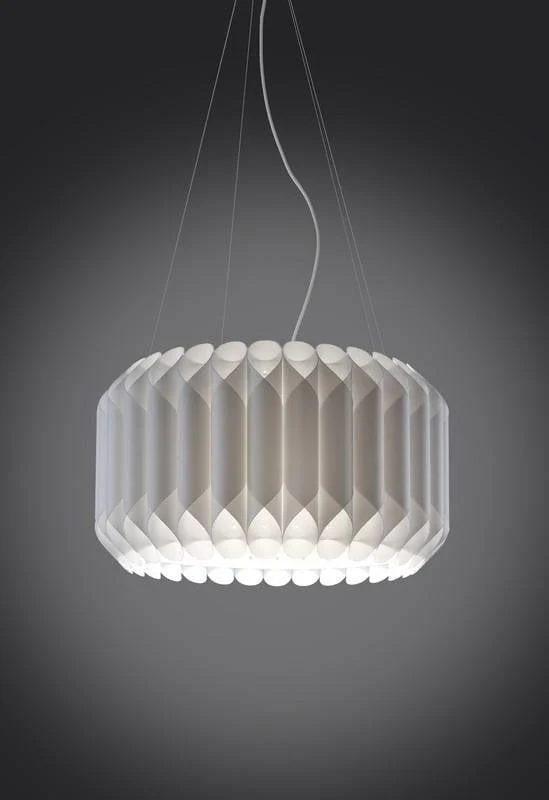 Suspension polilux LOUISE Ø 50 ou 60 cm blanche
