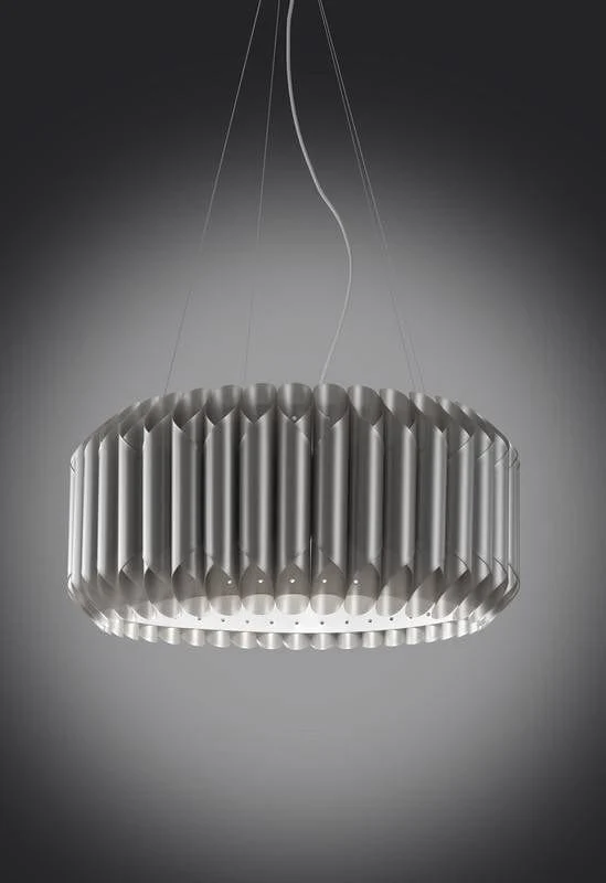 Suspension polilux LOUISE Ø 50 ou 60 cm argent