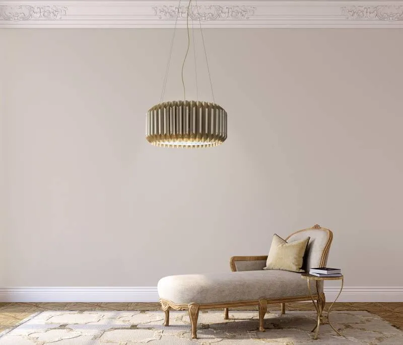 Suspension polilux LOUISE Ø 50 ou 60 cm or