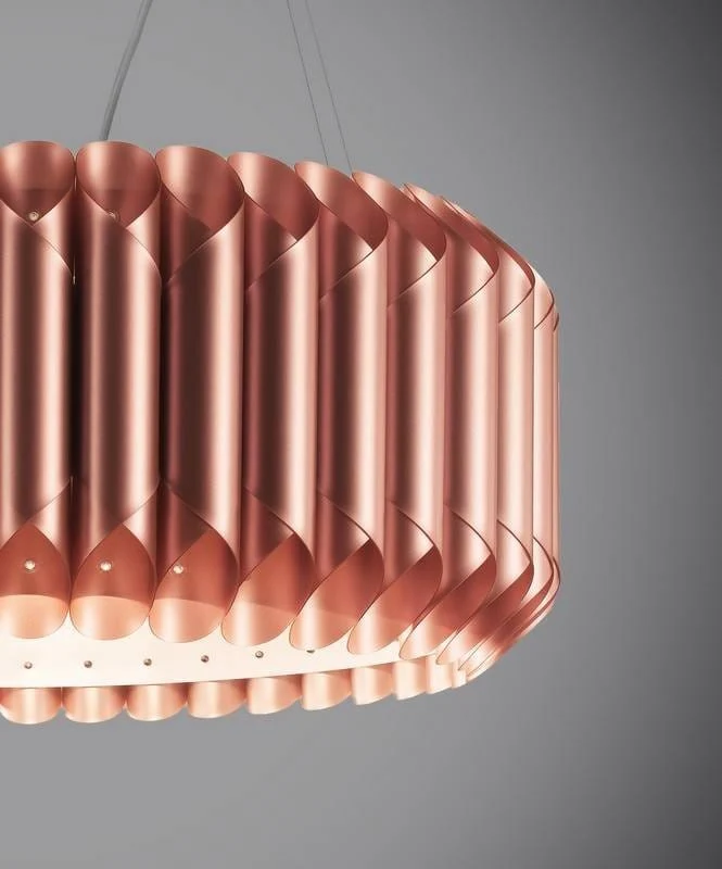 Suspension polilux LOUISE Ø 50 ou 60 cm cuivre