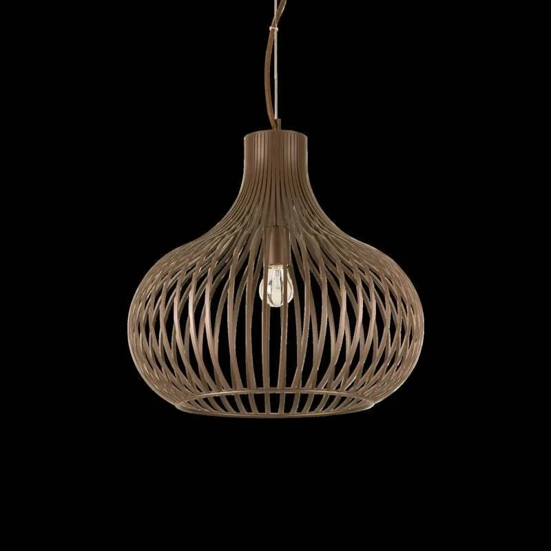 Suspension ONION marron effet métallique D48