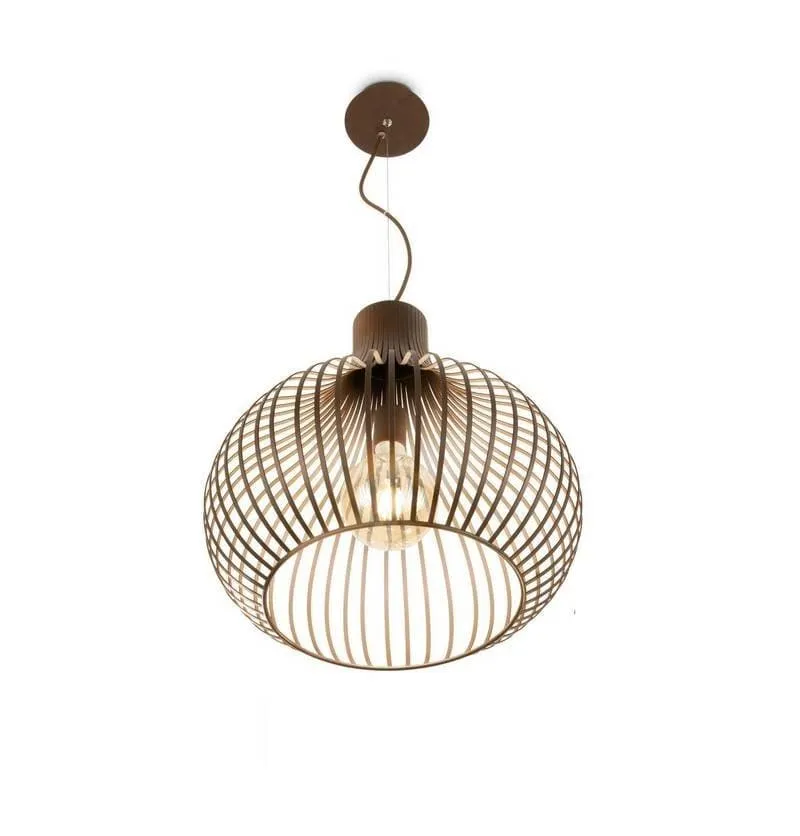 Suspension ONION marron effet métallique D38