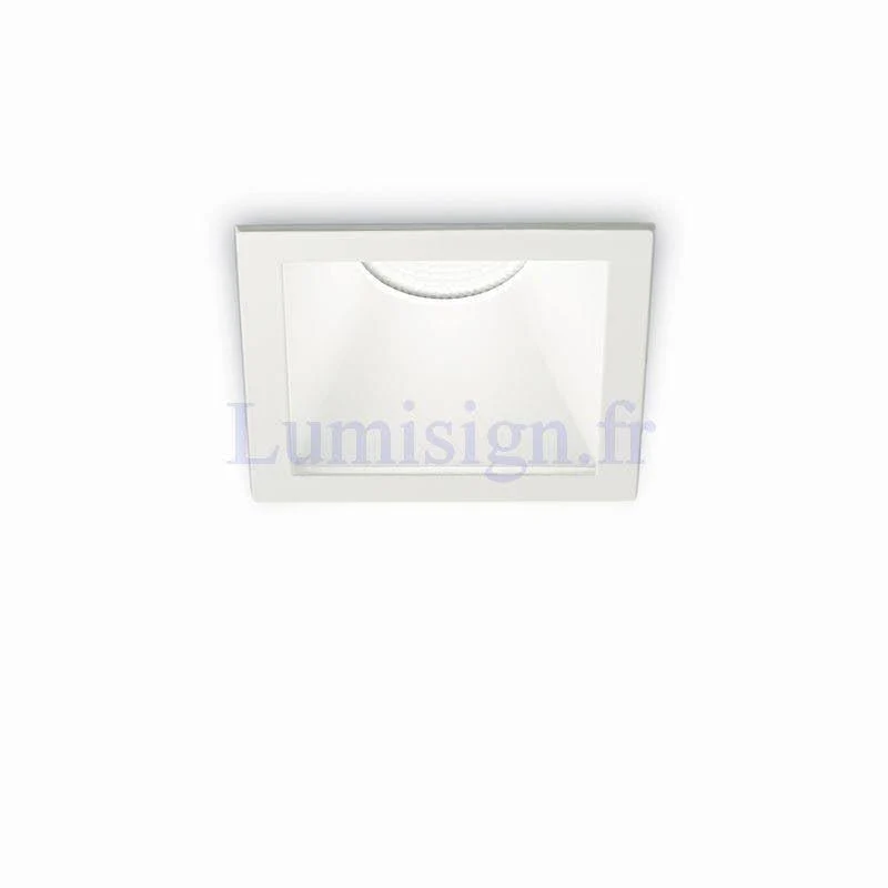 Spot encastrable basse luminance LED GAME carré blanc