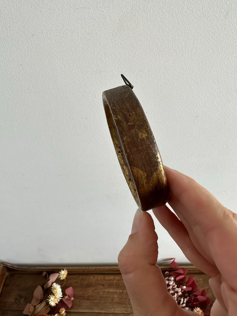 Médaillon Botticelli "Magnificat" cadre en bois doré