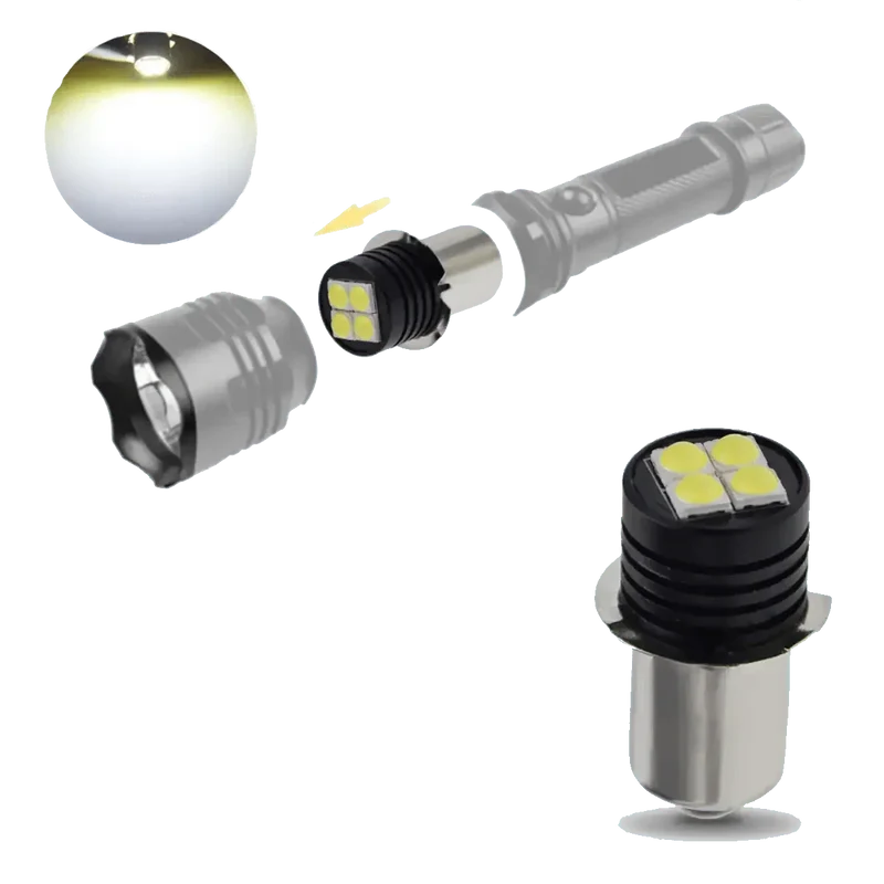 Ampoule LED P13,5S 9-30V pour lampe de poche Maglite