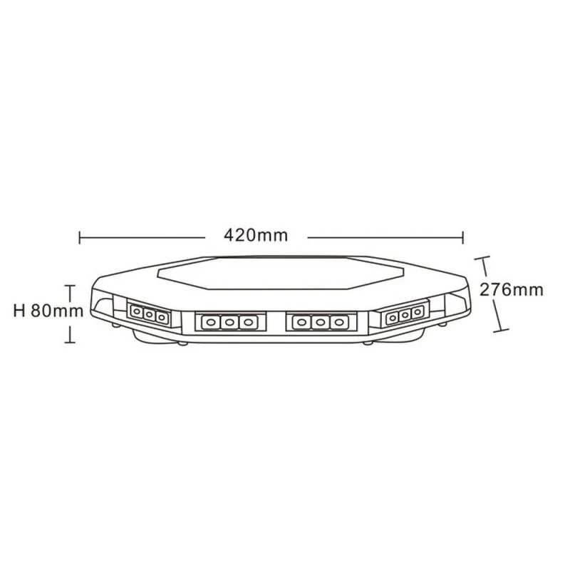 Barre lumineuse LED Octogone Beacon