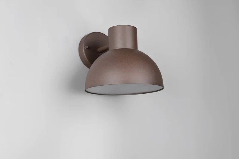Luminaire mural exterieur marron