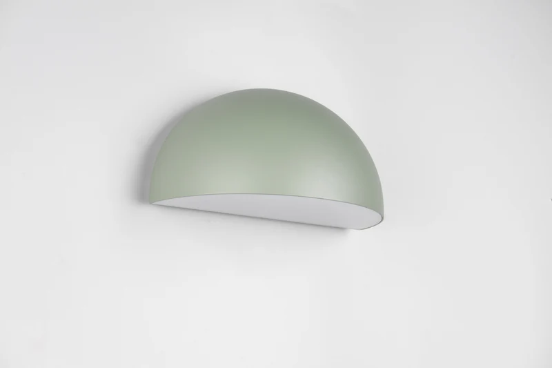 Lampe abat jour mural vert pastel