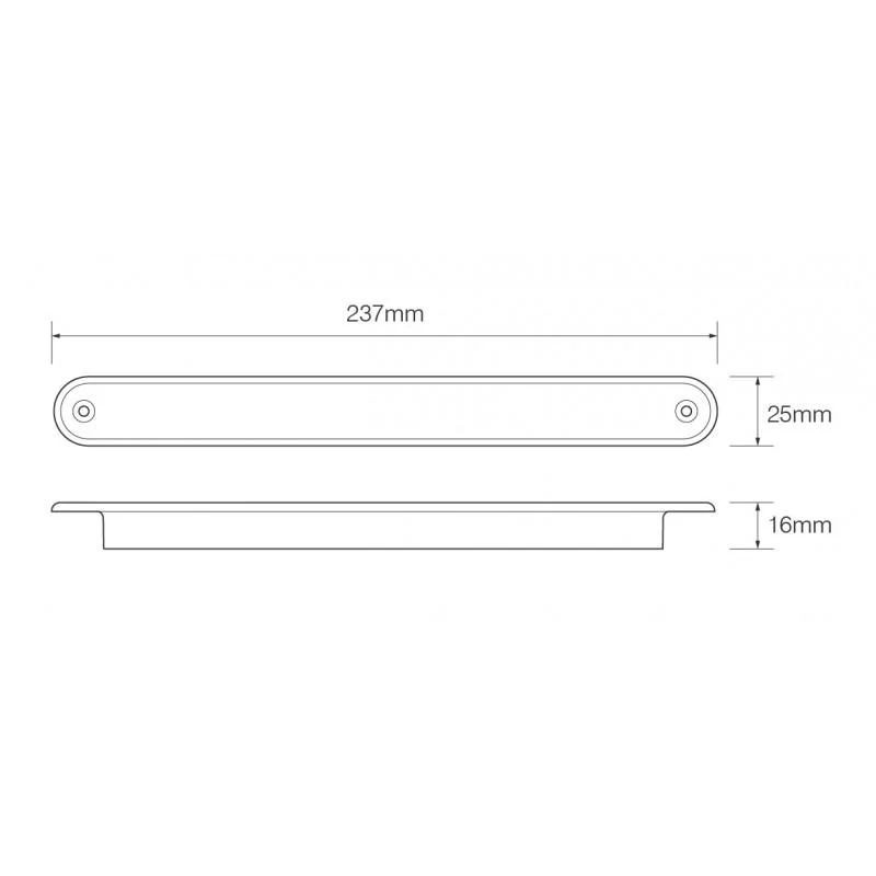 Lampe à bande inversée à LED 24v 237mm / Lampes automatiques à LED