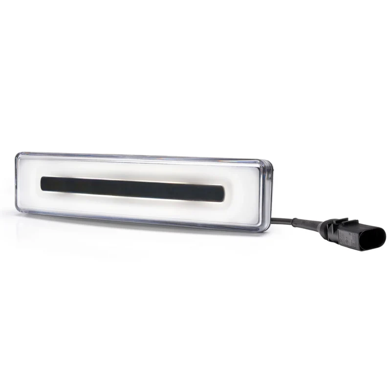Lampe de pare-soleil LED néon blanche Scania avec prise
