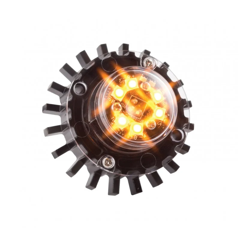 Feu de signalisation LED bleu escamotable à 6 LED / Phares LED pour automobiles