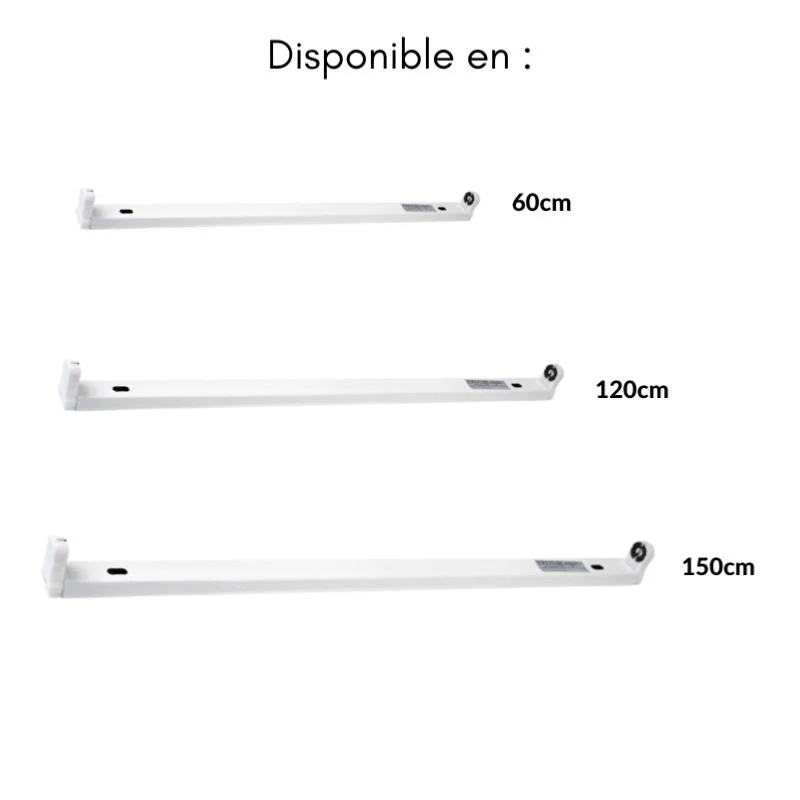 Support pour Tube LED T8 60cm IP20