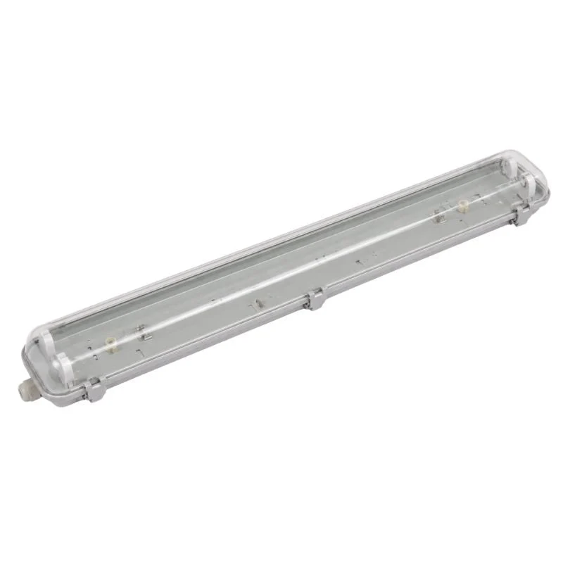 Réglette étanche double pour tube LED T8 120cm IP65 (boitier vide)