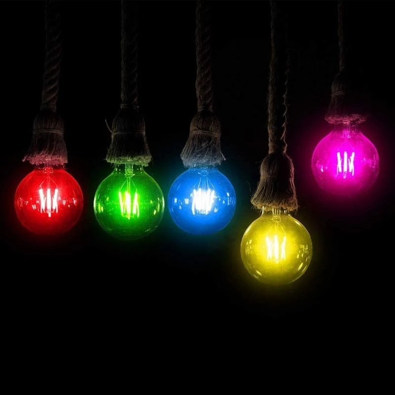 Ampoule LED E27 Filament 2W G45 Rose