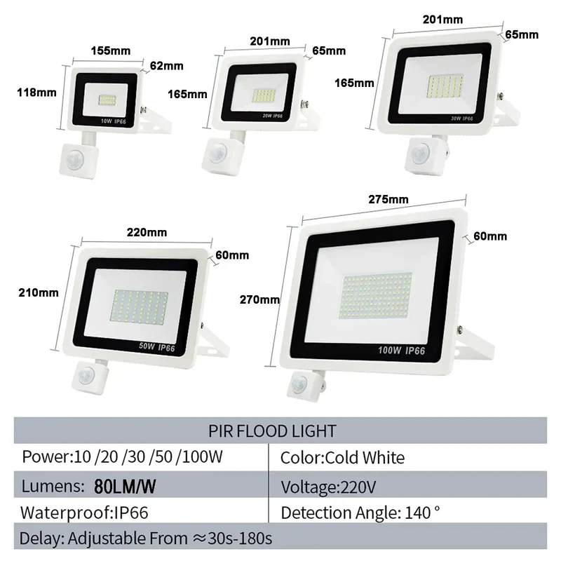 Ultra Bright Led Floodlight With Motion Sensor And Weatherproof Housing For Robust Outdoor Security Lighting Adjustable 10 To 100 Watts Drops Serious Glow On Yards Driveways Or Pads While Slashing Monthly Utility Costs Down